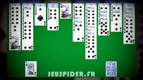 Classique 1 Couleur Spider Solitaire En Français Youtube