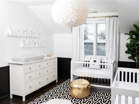 White walls, cribs, furniture, rugs, lights, crib bedding, chairs, rockers and more. 12 Stunning Gender Neutral Baby Nursery Design Ideas