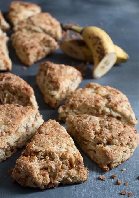 Banana Scones With Toffee Bits These Banana Scones Are Made From Ripe