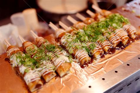Eateries to visit in kl for your next aesthetic instagram shot with dishes including coffee, matcha desserts, curry rice, ramen and yakitori. Photo of Hashimaki Japanese street food | Stock Image MXI30252