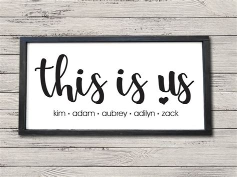 This Is Us Living Room Farmhouse Sign Wooden This Is Us Sign Rustic