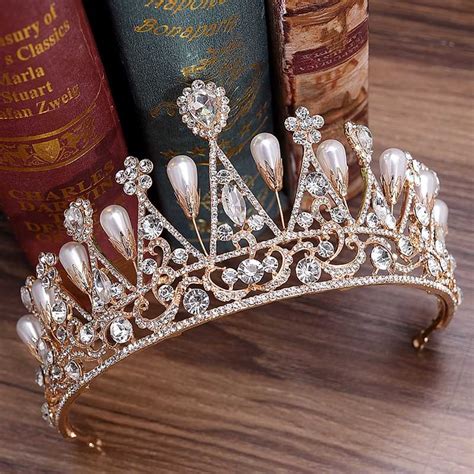 Big Crown Crystal Tiara Queen Crown Bride Rhinestone Tiaras Hair