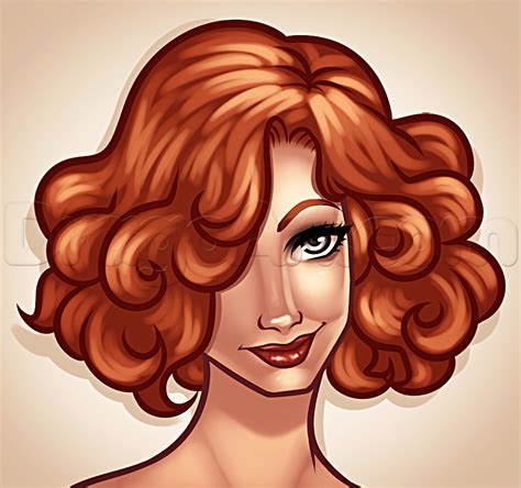 Those are the hairstyles are the ones i have the most problems with. How to Draw Curly Hair, Step by Step, Hair, People, FREE ...
