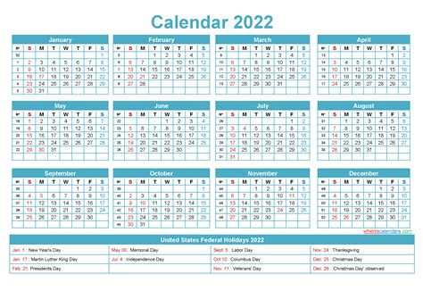 Free Calendar 2022 Uk Printable Calendar Printables Free Blank