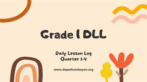 Daily Lesson Log Grade Dll Quarter Sy Images And