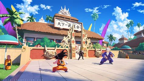 10 Potret Bukti Tenkaichi Budokai Dalam Anime Dragonball Berlokasi Di