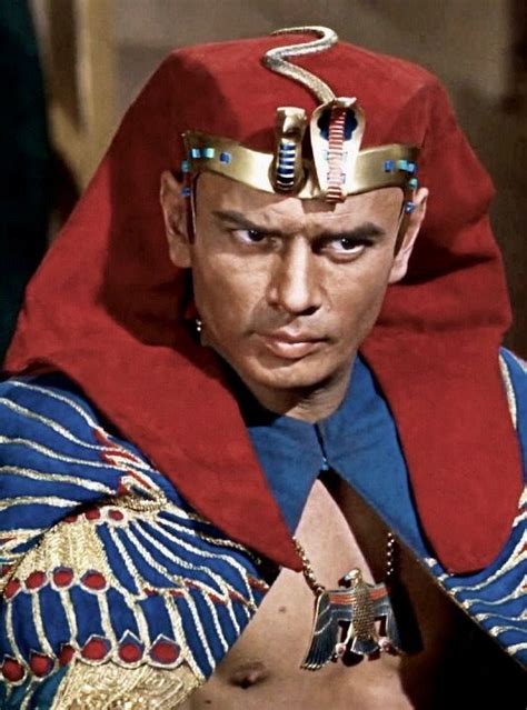 yul brynner ramses in the ten commandments 1956 classic movie stars yul brynner iconic