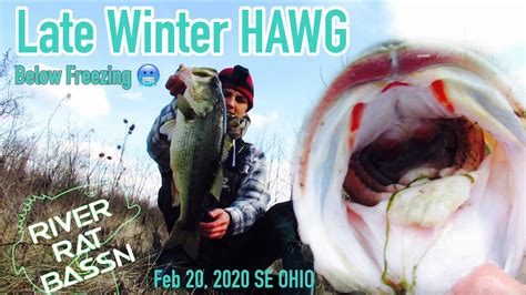 Ohio Bass Fishing In Below Freezing Temperatures Youtube
