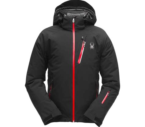 Spyder Tripoint Mens Skis Jacket Blackred Buy It At The Keller