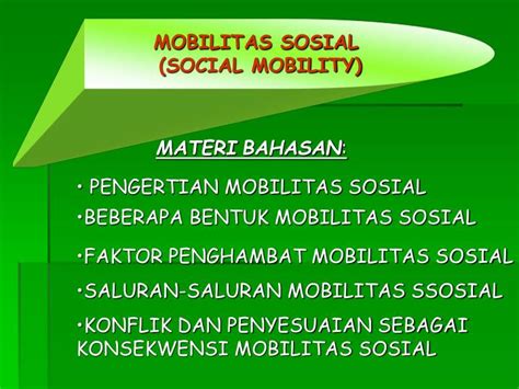 Mobilitas Sosial Kls 11 : Kelas 10 bab 4 penelitian sosial untuk mengenali ragam gejala sosial.