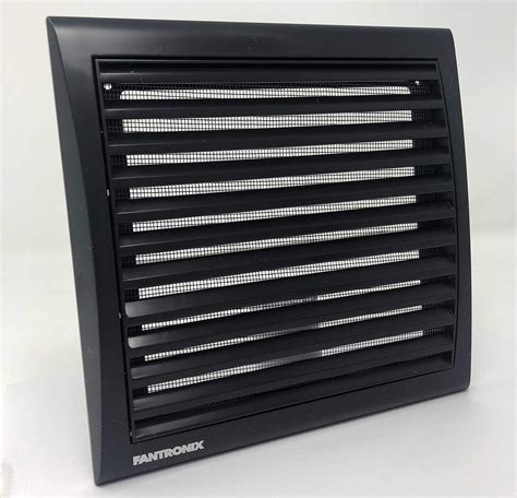 Buy Slim Black Wall Vent Square Grille Cover With Insect Screen Fly
