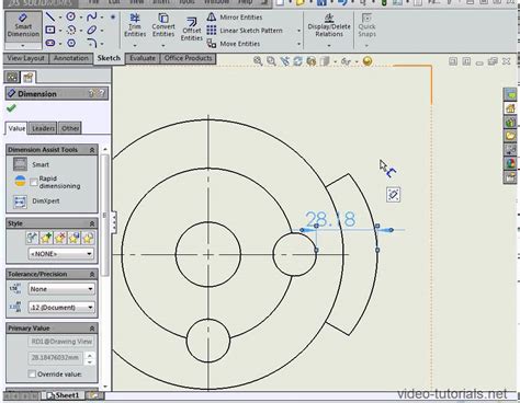 Solidworks 2014 Tutorials Dimensioning Points Of The Arc Whats New