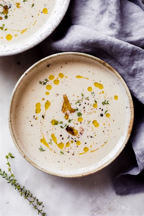 Warm Cauliflower Soup With Roasted Garlic Recipe Little Spice Jar