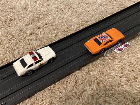 Vintage Ideal The Dukes Of Hazzard 1981 Electric Slot Car Racing Track