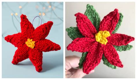 That said, christmas is coming. Knit Poinsettia Christmas Flower Free Knitting Patterns ...