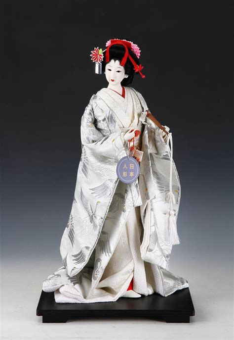 Authentic japanese geisha vintage dolls: Etsy のVintage Japanese Geisha Doll -SILVER KIMONO-（ショップ名 ...