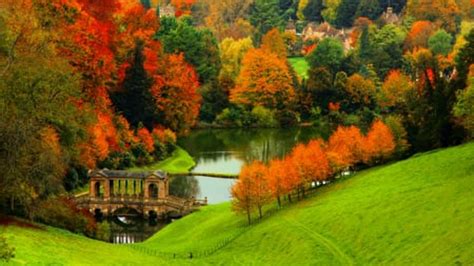 Autumn Building Grass Wallpaper Hd Nature 4k Wallpapers Images Images
