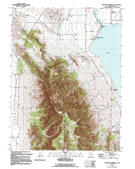 Saratoga Springs Topographic Map Ut Usgs Topo Quad 40111c8