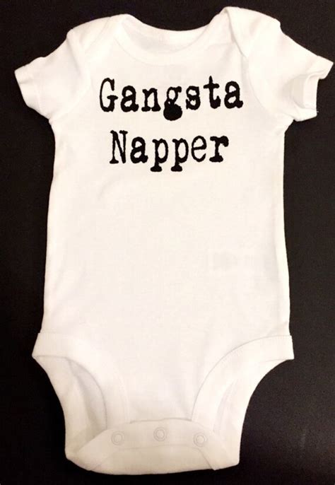 Gangsta Napper Baby Onesie Baby Bodysuit By Thesistersshoppe1