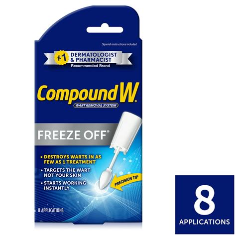 compound w freeze off wart remover 8 applications