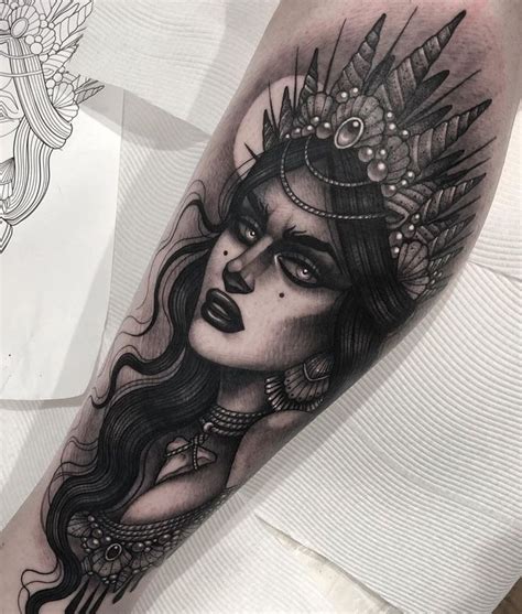💀 Cecile 💀 On Instagram Dark Seas Mermaid 🖤 Always Love Tattooing