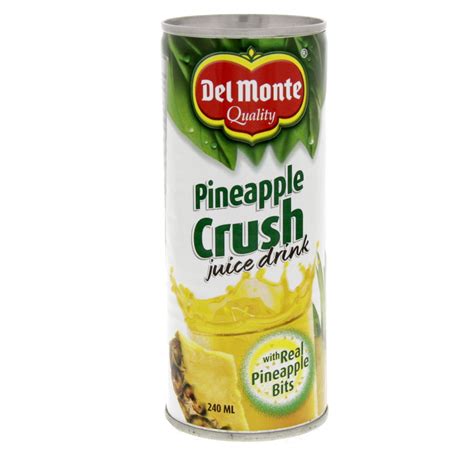 Del Monte Pineapple Crush Juice Drink 240ml Canned Fruit Drink Lulu