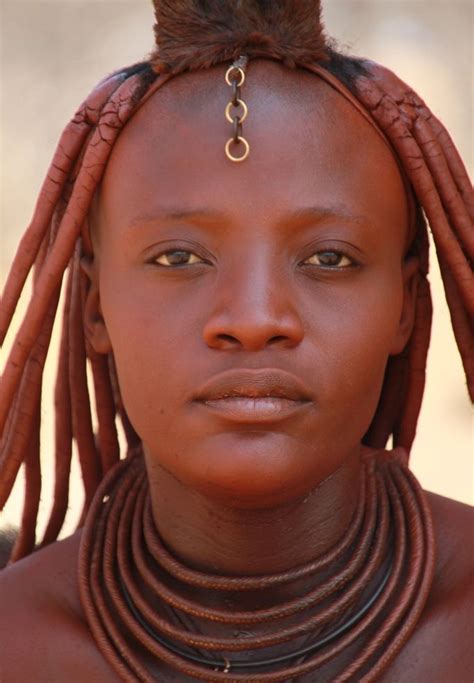 Himba Woman Himba Women Rub Their Bodies And Hair With Ocre And Myrrh