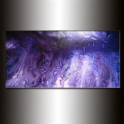 Large Purple Blue Abstract Painting By Newwaveartgallery On Etsy 475