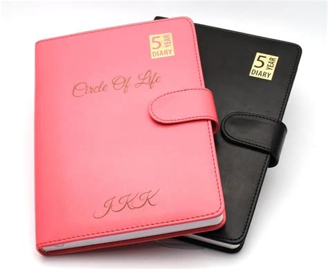 Personalised Custom Premium 5 Year Diary Organiser A5 Size Etsy Uk