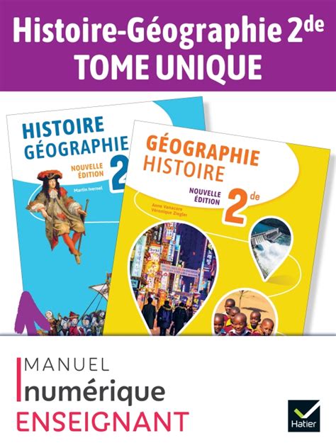 Histoire Géographie 2de Éd 2023 Manuel Numérique Enseignant