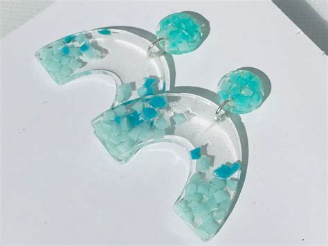 Ocean Plastic Jewelryup Cycled Beach Plasticseco Friendly Earrings