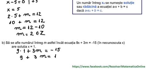 Clasa A Vi A Cap Ecuatii Si Inecuatii In Multimea Numerelor Intregi