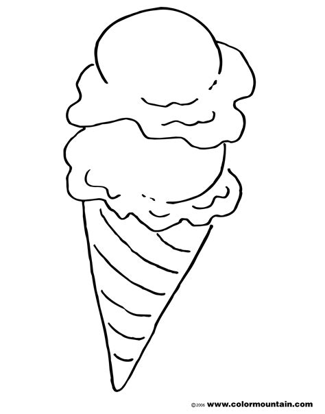 Spaces are large enough to be colored in confidently with markers, crayons, pencils, or paints. Ice cream coloring pages download and print for free