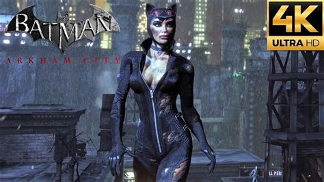 Batman Arkham City Pc Catwoman Free Roam Gameplay 4k 60fps Youtube