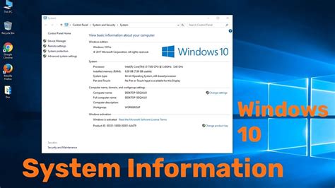 How To Check System Information On Windows 10 Pc Laptop Full