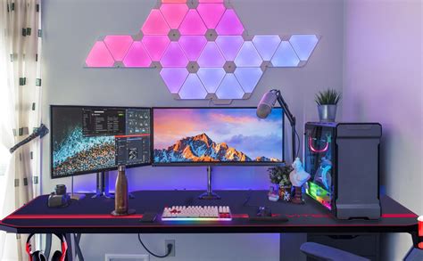 Large 63w desk surface, maximum surface area. Vitesse 55 inch Gaming Desk Racing Style Computer Desk with Free Mouse pad, T-Shaped ...