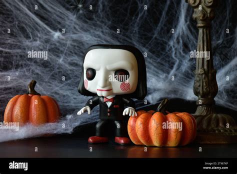 Funko Pop Action Figure Of Billy The Puppet From Popular Slasher Horror