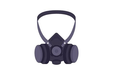 Colorful Gas Mask Cartoon Illustration Graphic By Pchvector