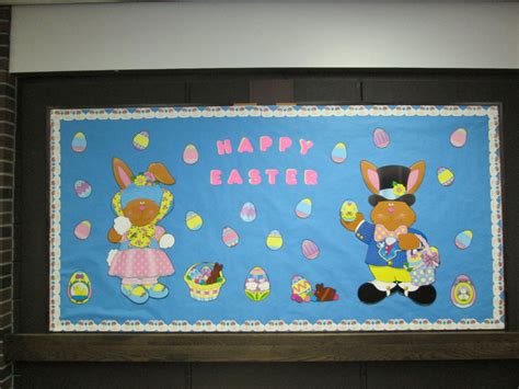 Happy Easter Bulletin Board In The Kids Dept Courtesy Of Kt Easter