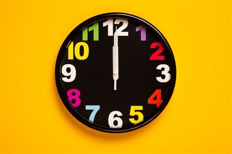 Premium Photo Wall Clock Showing Twelve O Clock