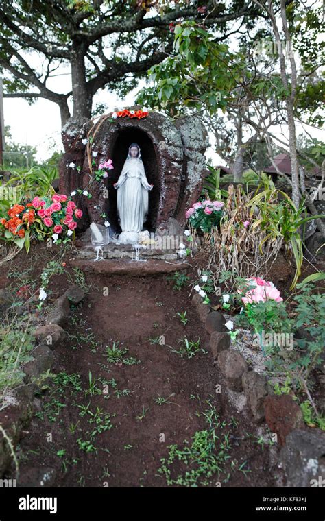 EASTER ISLAND CHILE Isla De Pascua Rapa Nui A Statue Of Mother Mary