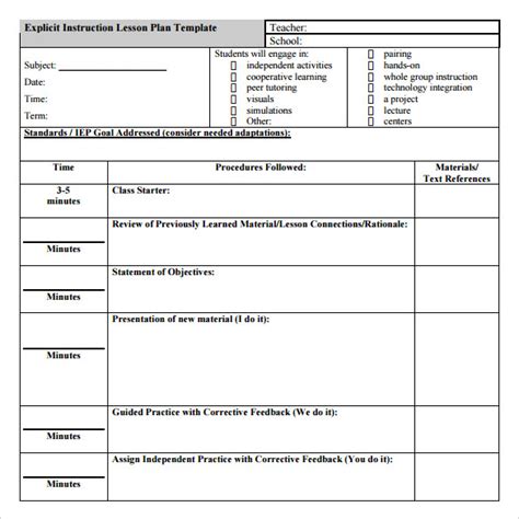 Free 22 Teacher Lesson Plan Samples And Templates