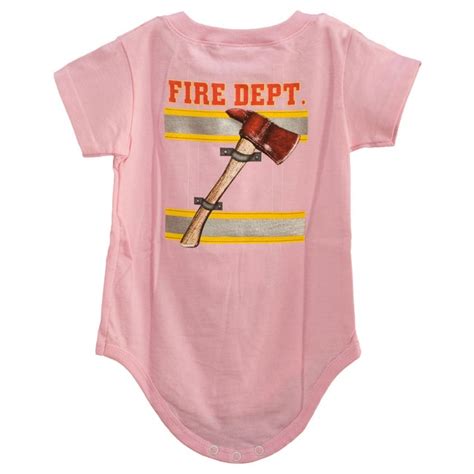 Firefighter Pink Turnout Baby Onesie Shared By Lion Baby Onesies