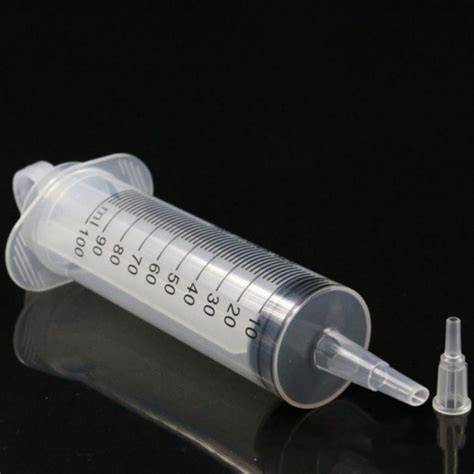 100ml 150ml Reusable Liquid Plus Water Plastic Needle Tube Injection