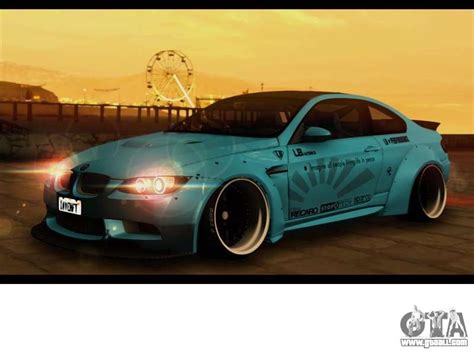 Mods for gta san andreas: BMW M3 E92 Liberty Walk LB Performance for GTA San Andreas