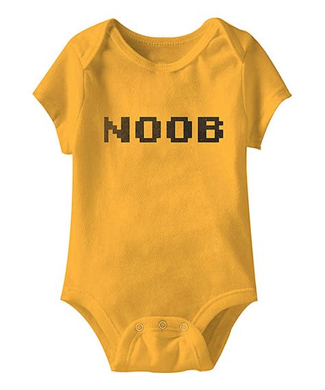 This Gold Noob Bodysuit Infant By American Classics Is Perfect Zulilyfinds Baby Infant