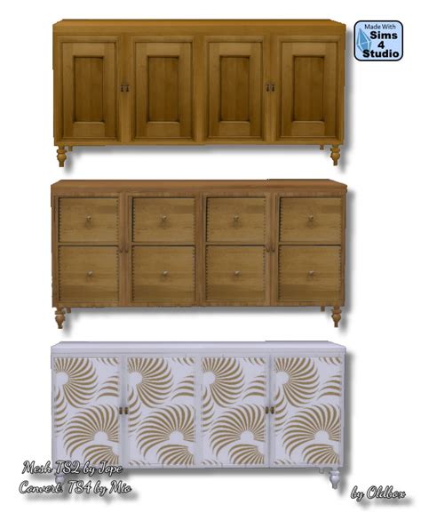 Sideboard Recolors By Oldbox At All 4 Sims Sims 4 Updates Images And