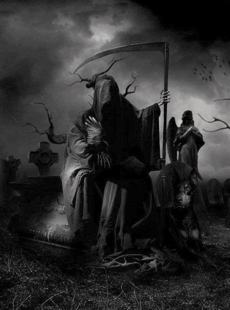 Ghost Sightings — Grim Reaper Awaits Us All In The Graveyard