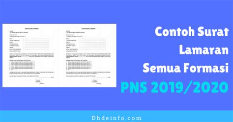 Cara membuat surat keterangan bebas narkoba atau napza di. Contoh Surat Lamaran CPNS 2019/2020 Semua Formasi ...