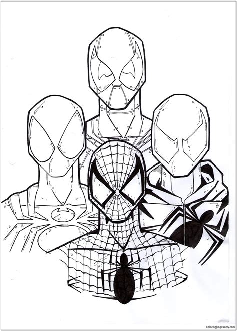 Deadpool Spiderman Coloring Pages Latest Coloring Pages Printable